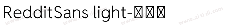 RedditSans light字体转换